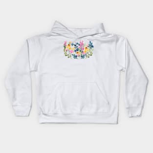 Colorful Wild Flower Field Kids Hoodie